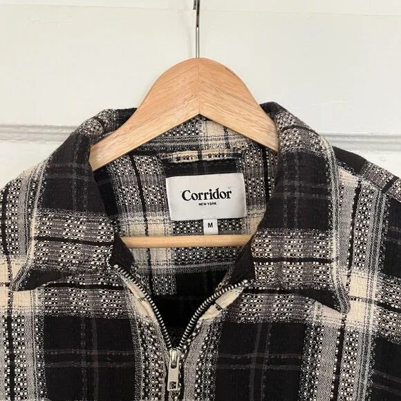Corridor Zip-Up Flannel Longsleeve  "Shacket" - Picture 2 of 4